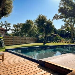piscine à débordement 11 x 4 structure béton armé 3