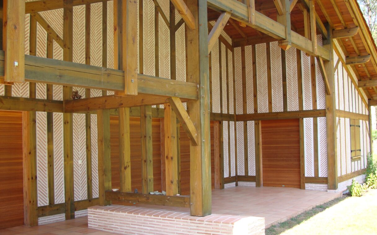 réalisation d’une maison landaise traditionnelle à colombage 2