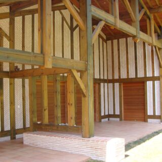 réalisation d’une maison landaise traditionnelle à colombage 2