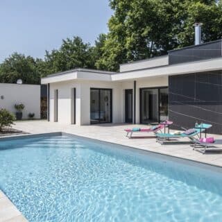 réalisation d’une villa contemporaine, avec piscine, terrasses et dépendance 4